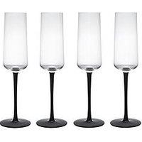 Mikasa Palermo Set Of 4 Champagne Flute Glasses