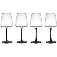 Mikasa Palermo Set Of 4 White Wine Glasses