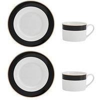Mikasa Mk Luxe Deco Band Tea Cup 2Pc