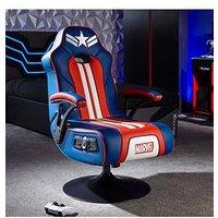 X Rocker Marvel Elite 2.1 Bluetooth Audio Gaming Chair With Vibration - Captain America
