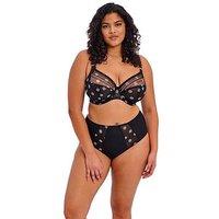 Elomi Matilda Spot Underwired Plunge Bra - Black Polka Dot
