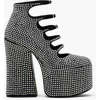 Marc Jacobs The Kiki Rhinestone Ankle Boots - Black/Crystal