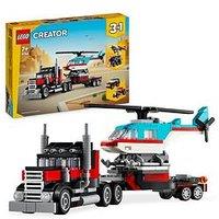 Lego Creator 3In1 Flatbed Truck With Helicopter 31146