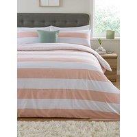 Everyday Modern Stripe Duvet Cover - Blush