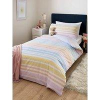 Everyday Kids Rainbow Stripe Duvet Cover Set - Multi