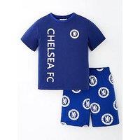 Chelsea Fc Short Sleeve Pyjamas - Blue