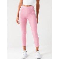 Everyday New Essential Crop Jeggings - Pink