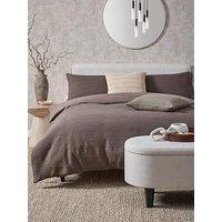 Michelle Keegan Home Textured Jacquard 100% Cotton Duvet Cover Set