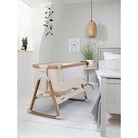 Tutti Bambini Cozee Air Bedside Crib - Scandinavian Walnut/Ecru