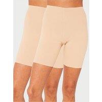 Everybody 2 Pack No Vpl Anti Chafing Shorts - Nude