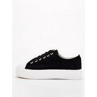 Everyday Extra Wide Fit Canvas Lace Up Trainer