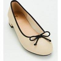 V By Very Ballerina With Low Heel - Cream