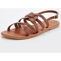 Everyday Leather Strappy Flat Sandal