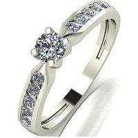 Moissanite 9Ct Gold 0.50Ct Total Moissanite Solitaire Ring