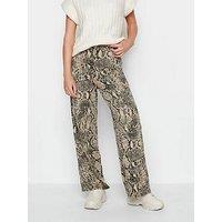 Pixiegirl Petite Snake Print Wide Leg Trouser