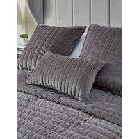 Very Home Cotton Velvet Stitch Embroidered Bolster Pillow