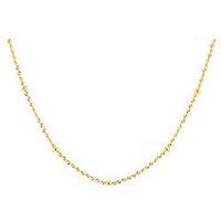 The Love Collection 9Ct Yellow Gold Rope Chain Necklace