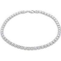 The Love Silver Collection Sterling Silver Cz Tennis Bracelet