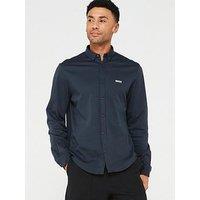 Boss B Motion Regular Fit Long Sleeve Shirt - Dark Blue