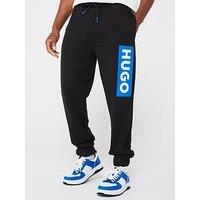 Hugo Nuram Regular Fit Side Logo Cuff Joggers- Black