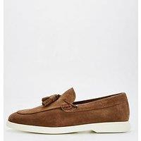 Boss Sienne Suede Moccasin - Brown