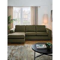 Very Home Maison Velvet Left Hand Corner Chaise Sofa