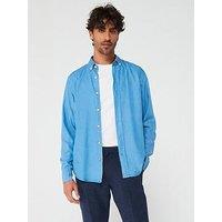 Boss Hal Casual Fit Long Sleeve Shirt - Bright Blue