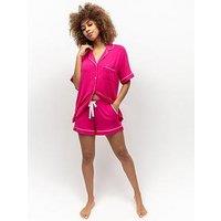 Cyberjammies Revere Jersey Shorty Pyjama Set - Pink
