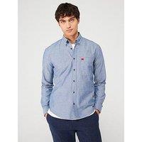 Hugo Evito Slim Fit Long Sleeve Shirt - Dark Blue