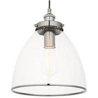 Very Home Jamey Pendant - Clear/Gunmetal