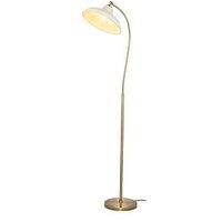 Very Home Hemstone Floor Lamp - Cream/Antique Brass