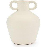 Very Home Ceramic Urn Vase With Cracke Glaze