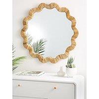 Very Home Wavy Woven Mirror 75Cm