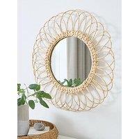 Very Home Water Hyacinth Mirror 90Cm