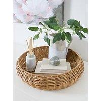 Very Home Eva Rattan Tray 40Cm