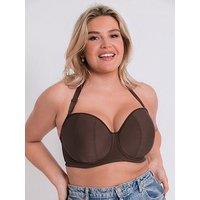 Curvy Kate Luxe Multiway Strapless Moulded Bra - Chocolate