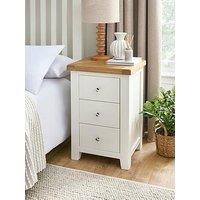 Very Home Hamilton 3 Drawer Bedside Table - Contains Solid Wood