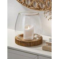 Very Home Ember Hurricane Candle Pillar