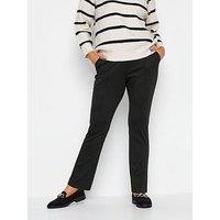 M&Co Petite Petite Black Ponte Slim Leg Trs