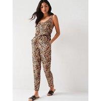 Everyday Sleeveless Jumpsuit - Print