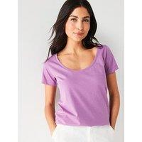 Everyday The Essential Scoop Neck T-Shirt - Lilac