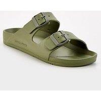 Jack & Jones Jack & Jones Croxton Moulded Two Strap Sandals - Khaki