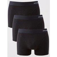 Jack & Jones Jack & Jones 3-Pack Bamboo Viscose Trunks - Black