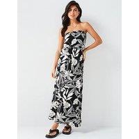 Everyday Bandeau Maxi Dress - Print