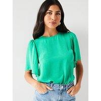 Everyday Angel Sleeve Blouse - Green