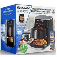 Daewoo 11L Split Draw Air Fryer - 6L On The Top / 5L On The Bottom