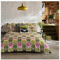 Orla Kiely 100% Cotton Multi Block Stem Duvet Set