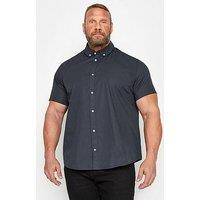 Badrhino Bre Short Sleeve Poplin Shirt - Navy