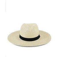 South Beach Fedora Hat And Black Band