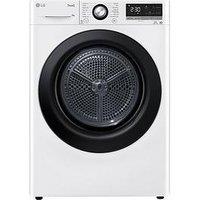 Lg Dual Dry Fdv309Wn 9Kg Heat Pump Tumble Dryer - White - A++ Rated